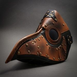 Steampunk Plague Doctor Masquerade Leather Mask
